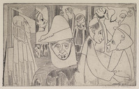 KG 09304
          <br/>
          Sensitivistische voorstelling (11 figuren)
          <br/>
          <em>Jessurun de Mesquita, Samuel (1868-1944)</em>